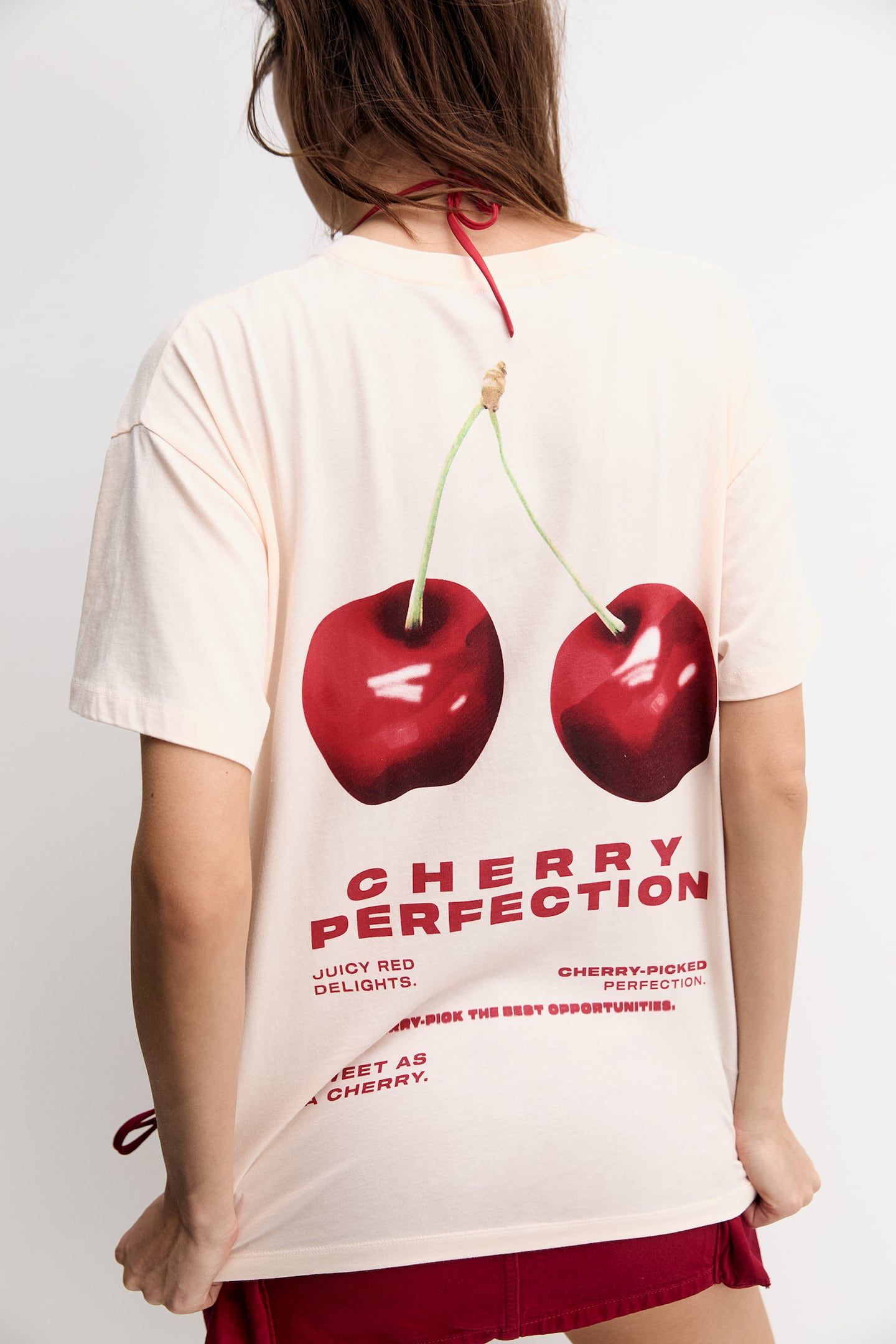 Cherry graphic T-shirt | PULL and BEAR UK