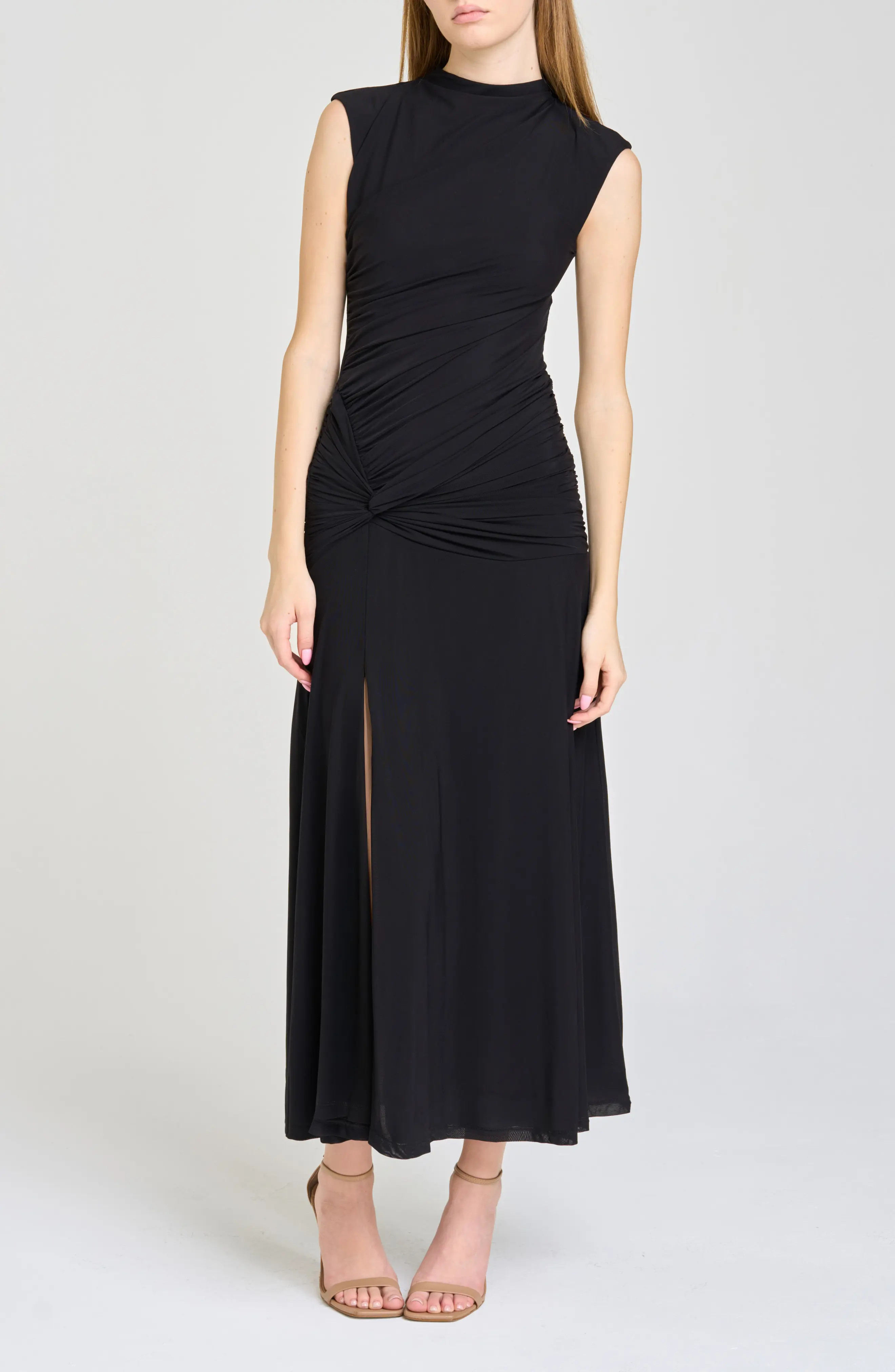 WAYF Sarielle Ruched Midi Dress (Women) | Nordstrom | Nordstrom