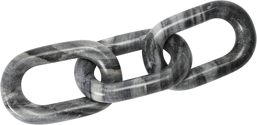 Bloomingville Decorative Marble Chain, Variegated Grey Tones | Amazon (US)