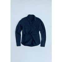 Zara - Shirt With Tabs - Women - Navy Blue - Women | Zara US