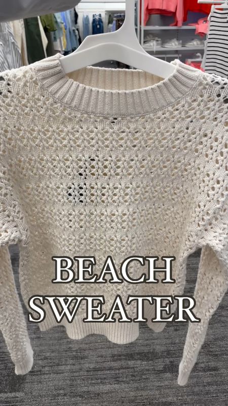 $30 open knit sweater 

beach sweater, summer fashion 

#LTKStyleTip #LTKFindsUnder50 #LTKSummerSales