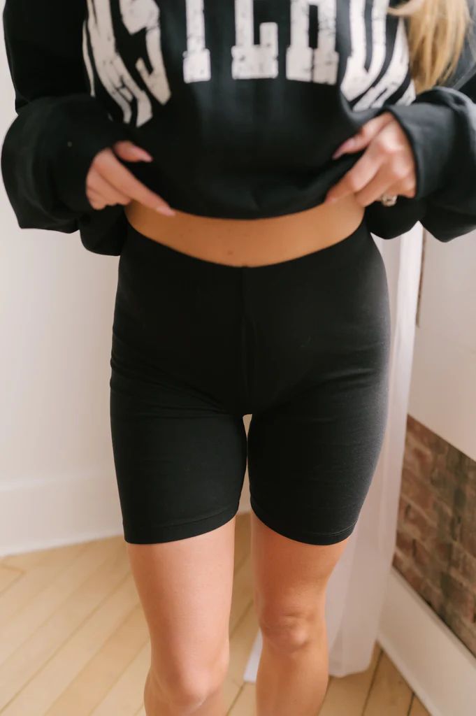 Nikki Black Biker Shorts | She Is Boutique