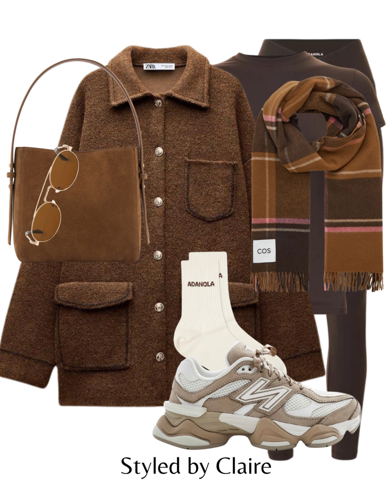 Brown chunky cardigan🐻
Tags: zara oversized knit wool jacket shacket leggings coffee bean top mocha mousse new balance 9060 scarf cos suede mini shoulder bag Miu miu sunglasses fashion winter spring inspo outfit ideas casual city break athleisure airport outfit everday realistic women’s style

#LTKshoes #LTKstyletip #LTKbag