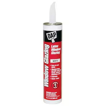 DAP 10.1-oz Waterproof Interior/Exterior White Window Glazing Compound | Lowe's