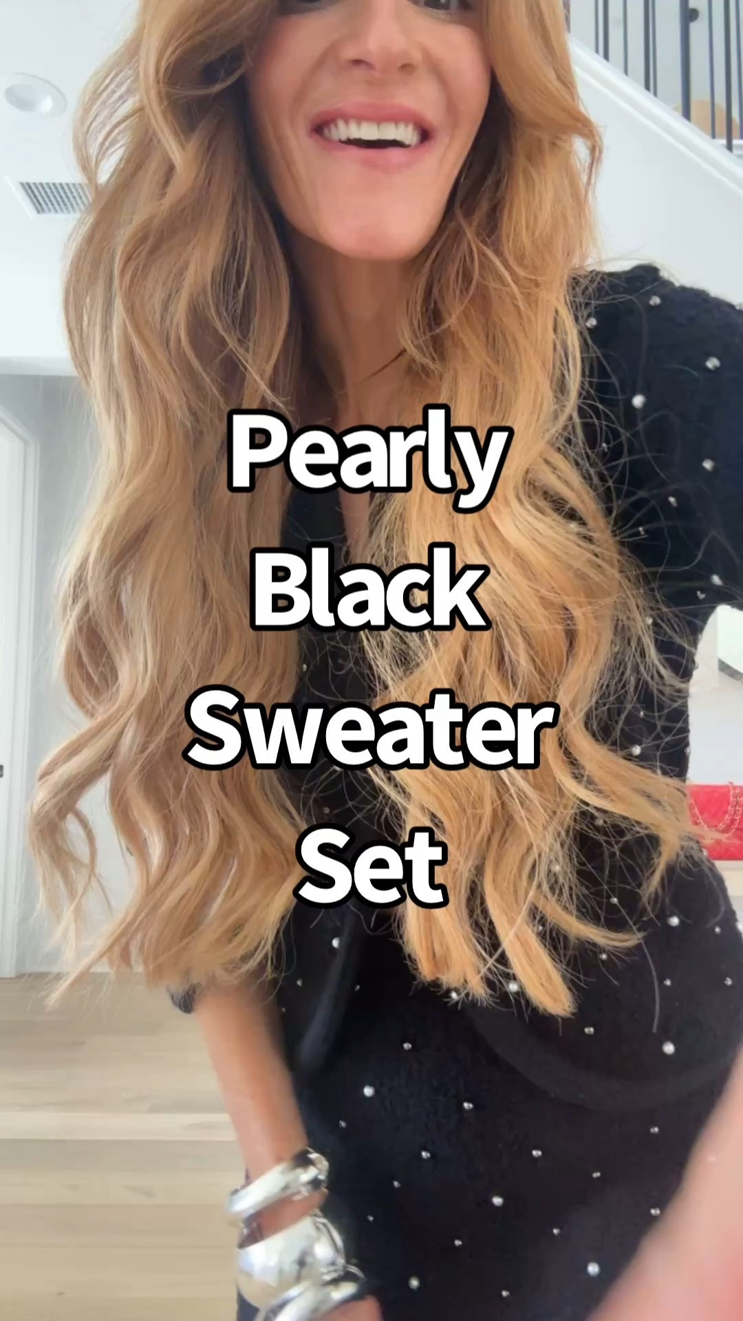 Holiday outfit Matching pearl adorned black sweater set wearing xs in both best boots ever! Run tts

#LTKFindsUnder100 #LTKootd #LTKHoliday