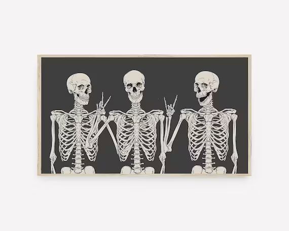 Read the full title
    Halloween Samsung Frame TV Art, Funny Skeletons, Fall Art, Modern Hallowe... | Etsy (US)