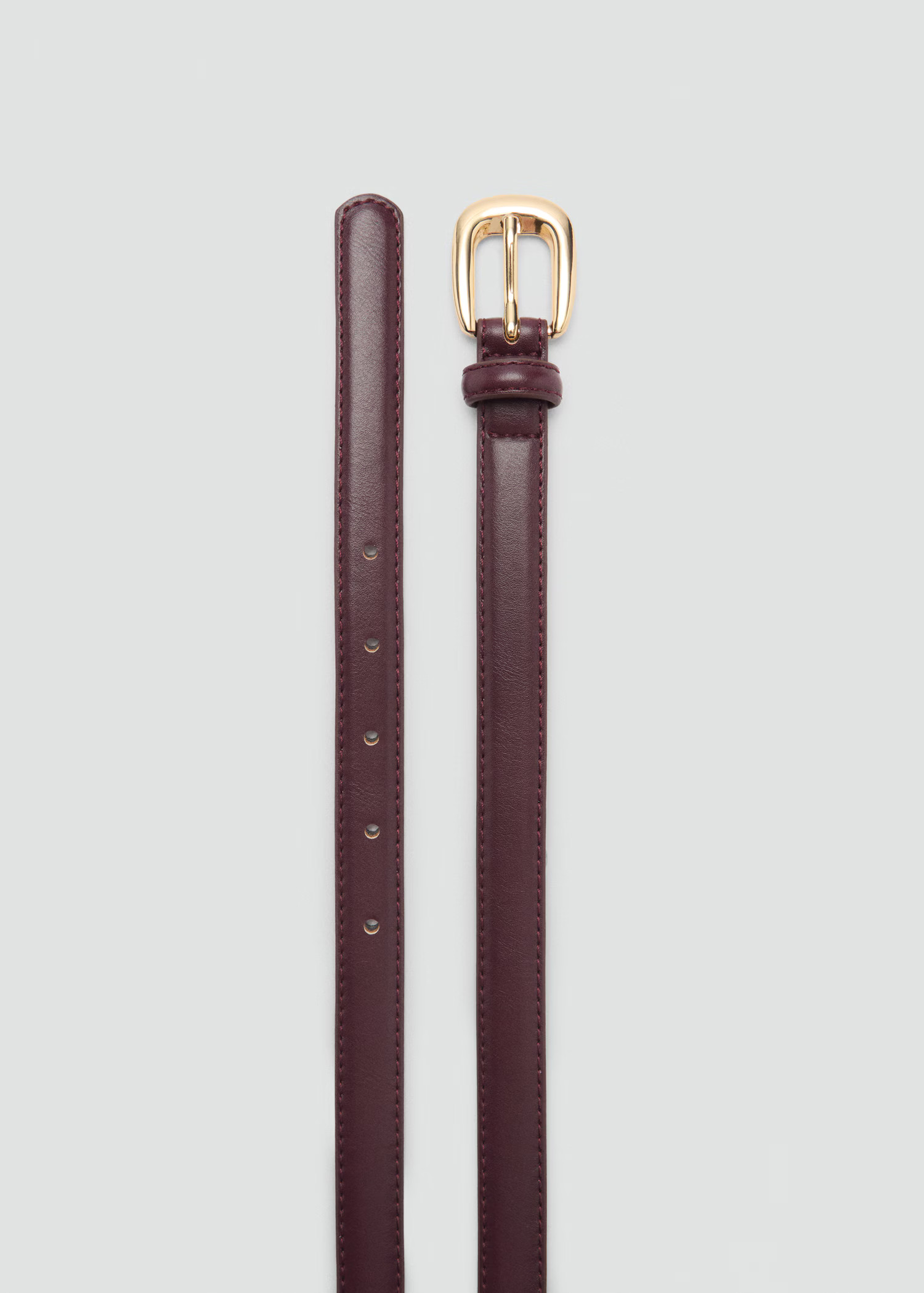 Buckle skinny belt - Women | MANGO USA | Mango (US/MX/AU)