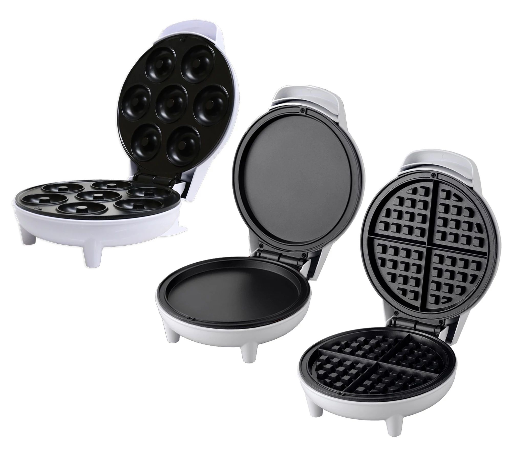 Courant Mini Donut Maker, Personal Griddle & Waffle Maker | QVC