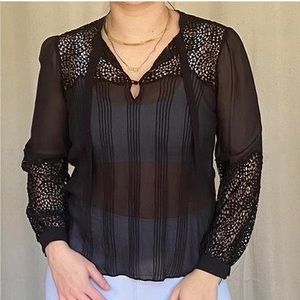 Rebecca Taylor Black Lace Detailed
Blouse Silk | Poshmark