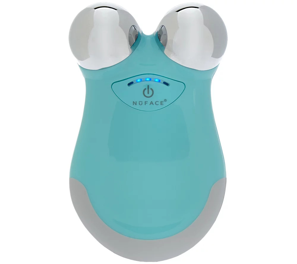 NuFACE Mini Microcurrent Facial Toning Device - Caribbean Blue — QVC.com | QVC
