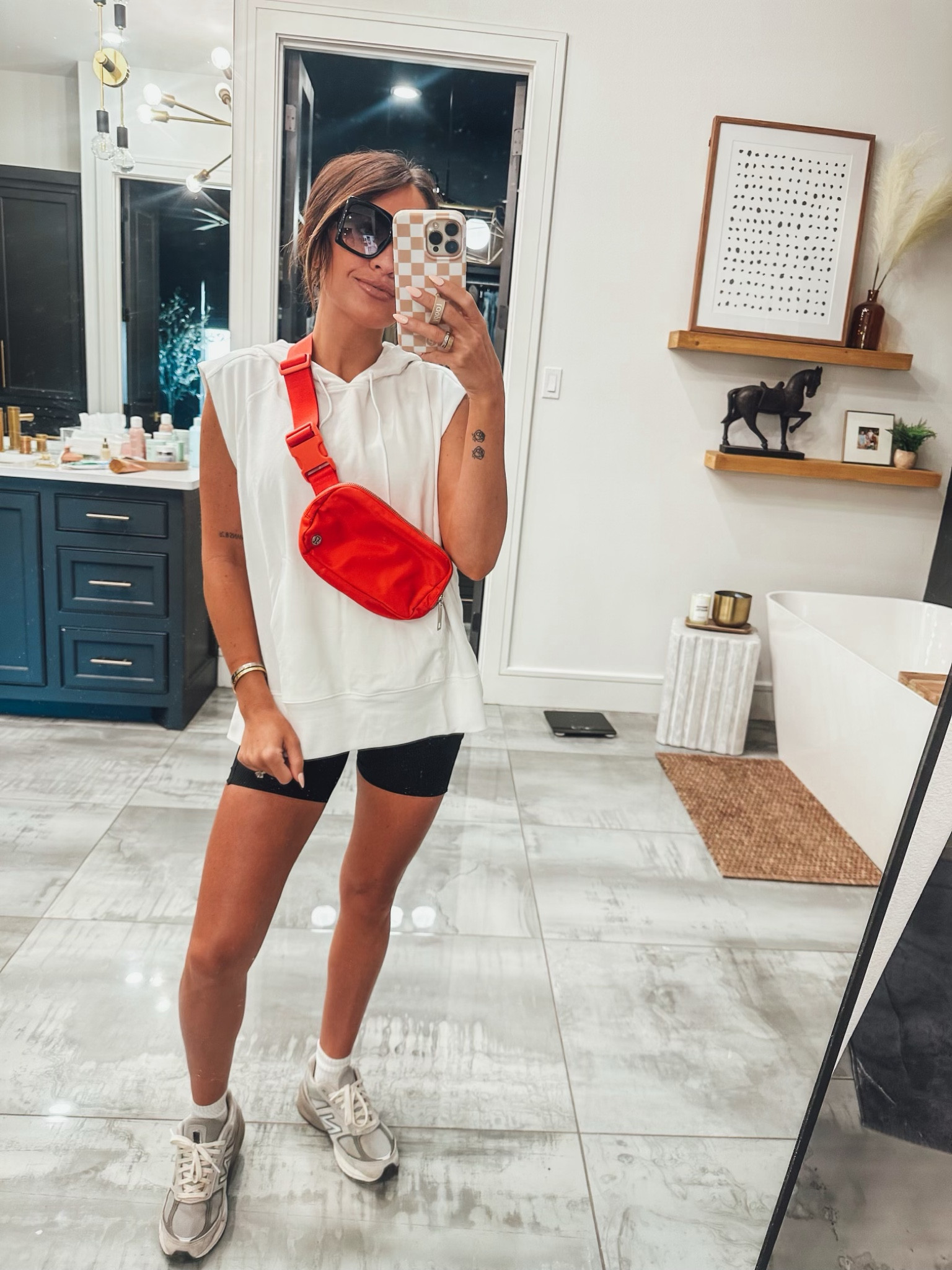Baseball mom OOTD - athleisure outfit - lululemon looks - athletic looks for summer 

Wearing a size 4 in hoodie and ribbed biker shorts! 

#LTKFind #LTKstyletip #LTKSeasonal