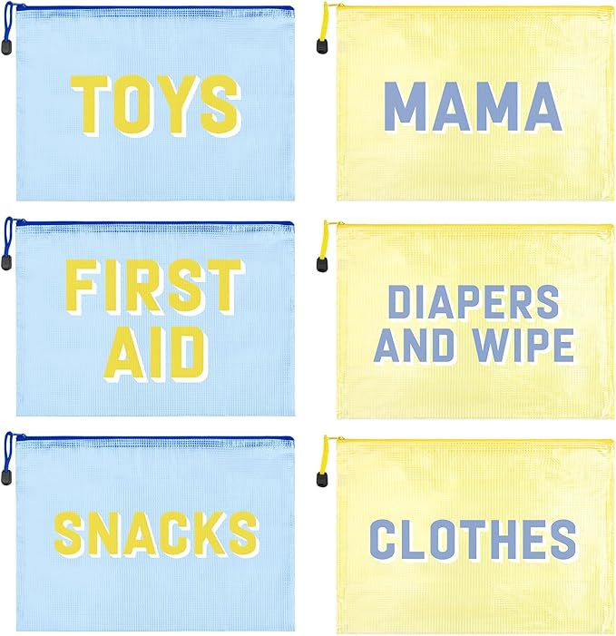 6pcs Hospital Diaper Bag Organizing Pouches for Labor and Delivery, Maternity Essentials Diaper B... | Amazon (US)