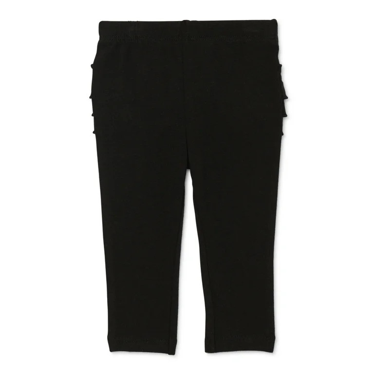 Garanimals Baby Girl Solid Leggings with Ruffles, Sizes 0/3M -24M - Walmart.com | Walmart (US)