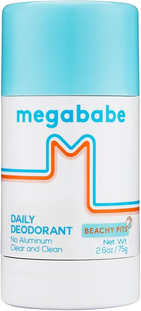 Megababe Beachy Pits Daily Deodorant, Fresh Scent, 2.6 Ounce, Stick | Amazon (US)