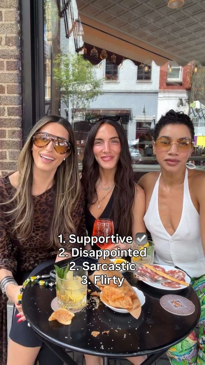 Choose your fighter: supportive, disappointed, sarcastic, flirty. 

 