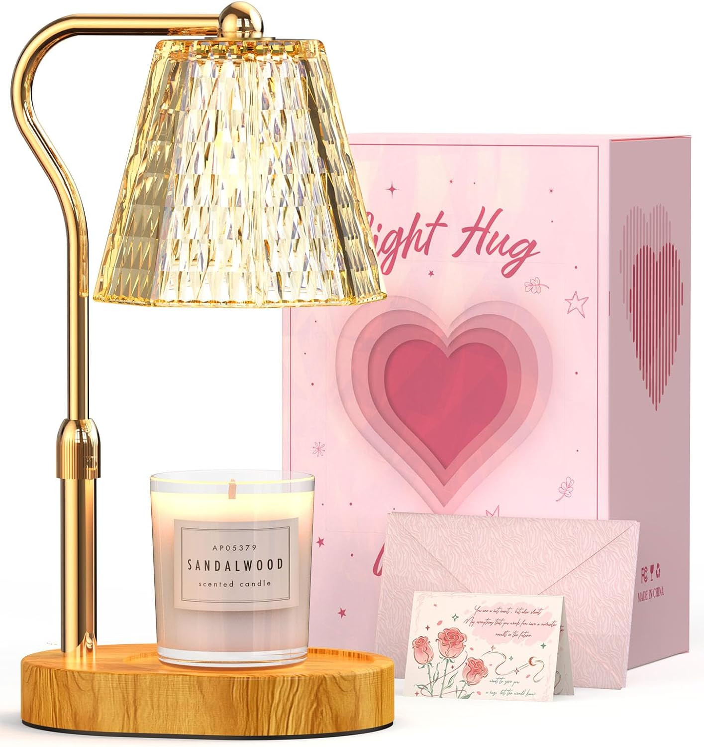Candle Warmer Lamp with Timer Dimmable Gifts for Women, Adjustable Height Wax Warmer Lamp for Scented Candles, House Warming Gifts for New Home Modern Farmhouse Decor | Amazon (US)