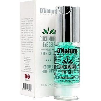 D'Nature Mineral Cucumber Eye Gel, Hydrating Eye Gel with Aloe Vera Extract and Hydrolyzed Collag... | Amazon (US)