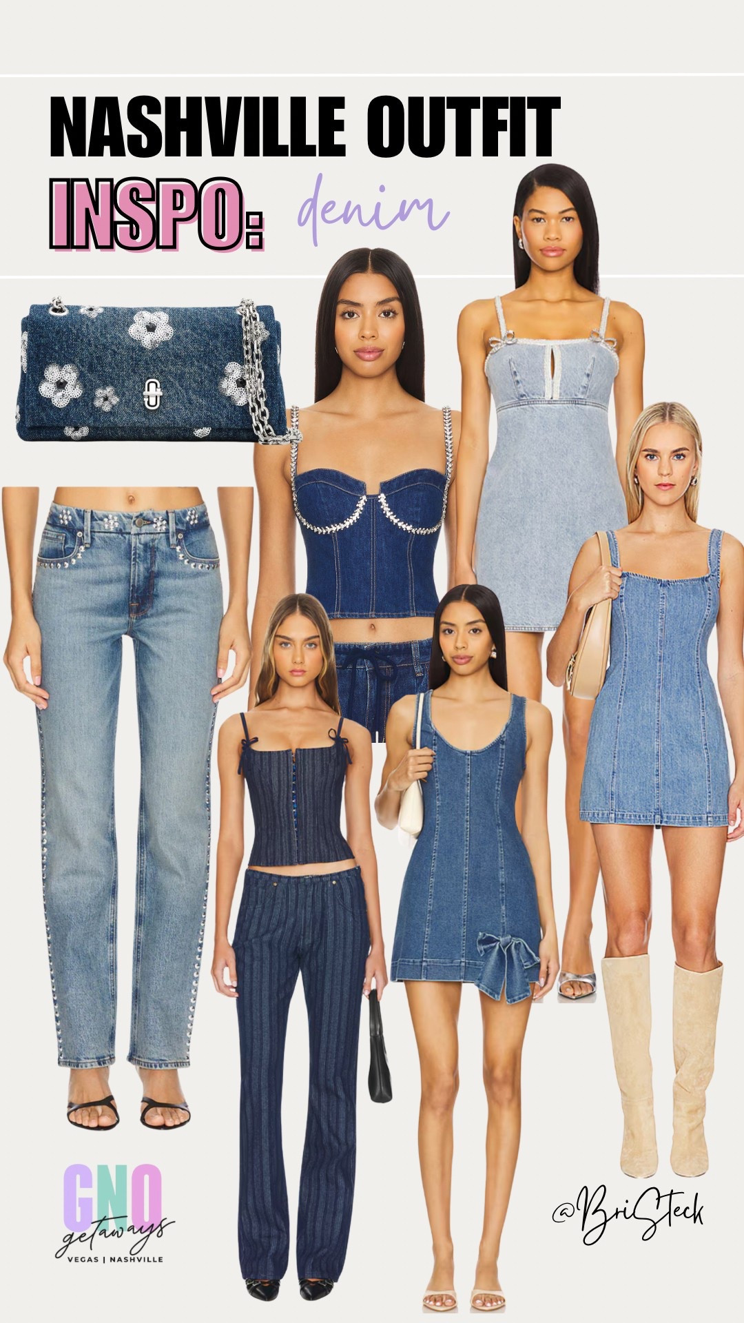 You can’t go to Nashville without a few denim pieces in your suitcase! These options can be worn for day or night and bring a cute western flair that’s perfect for Broadway. Isn’t the denim handbag so fun?!

#denim #western #revolve #denimdress #nashville #girlstrip #travel #honkytonk #travel #bachelorette #bachelorettetrip

#LTKStyleTip #LTKTravel #LTKItBag