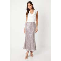 Sequin Midi Slip Skirt | Debenhams UK