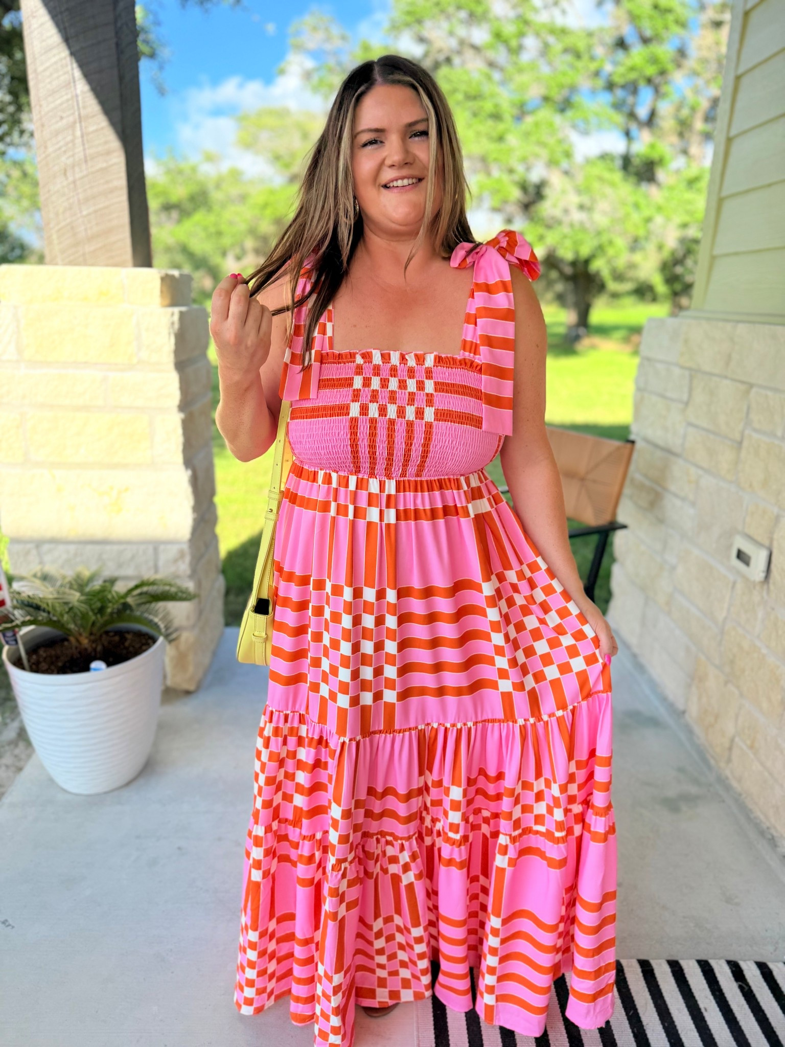 Amazon dress for the W 🧡🩷🧡🩷

5’4 wearing the L

#LTKMidsize #LTKTravel
