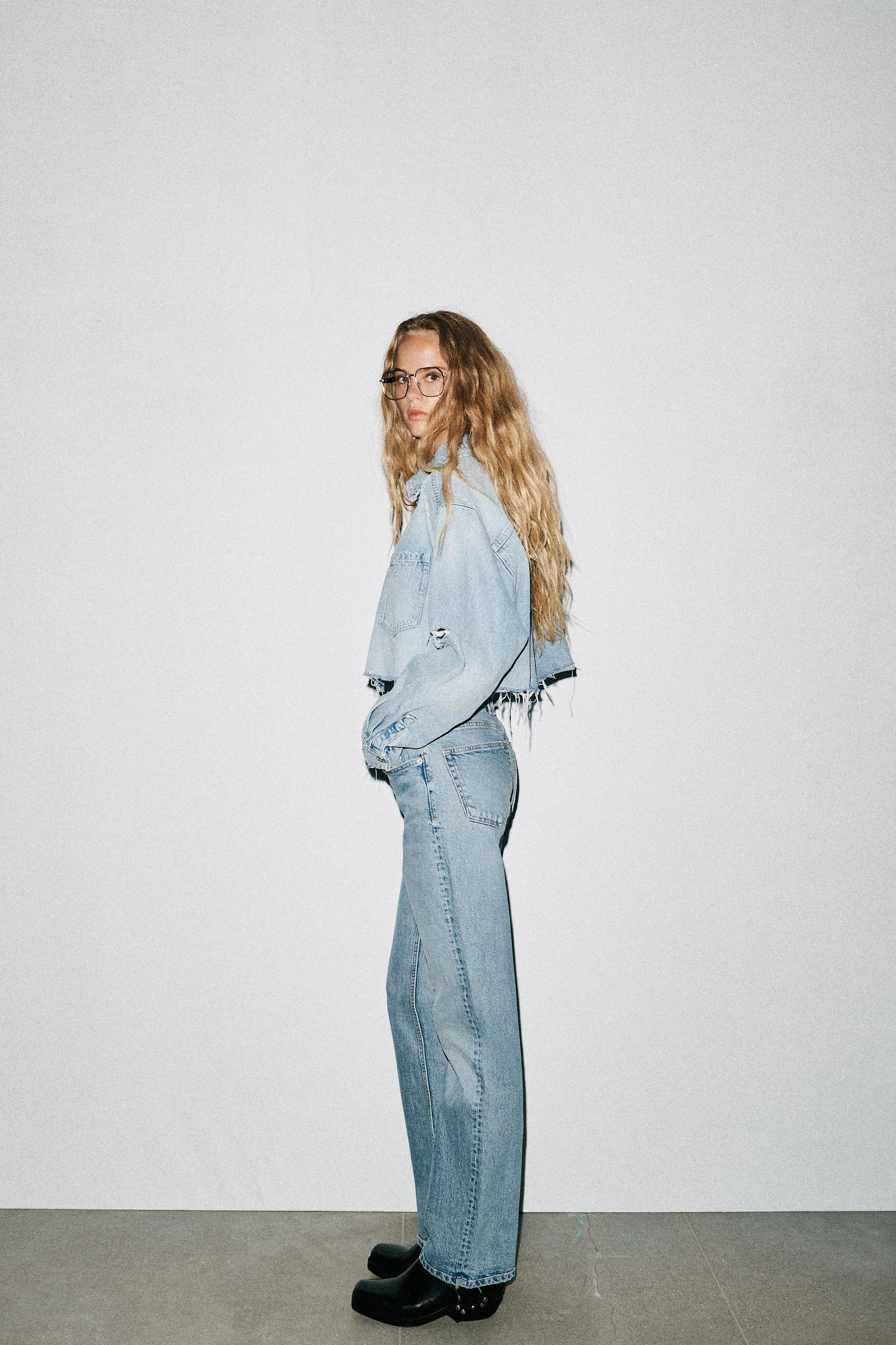 TRF HI-RISE STRAIGHT LEG JEANS | Zara US