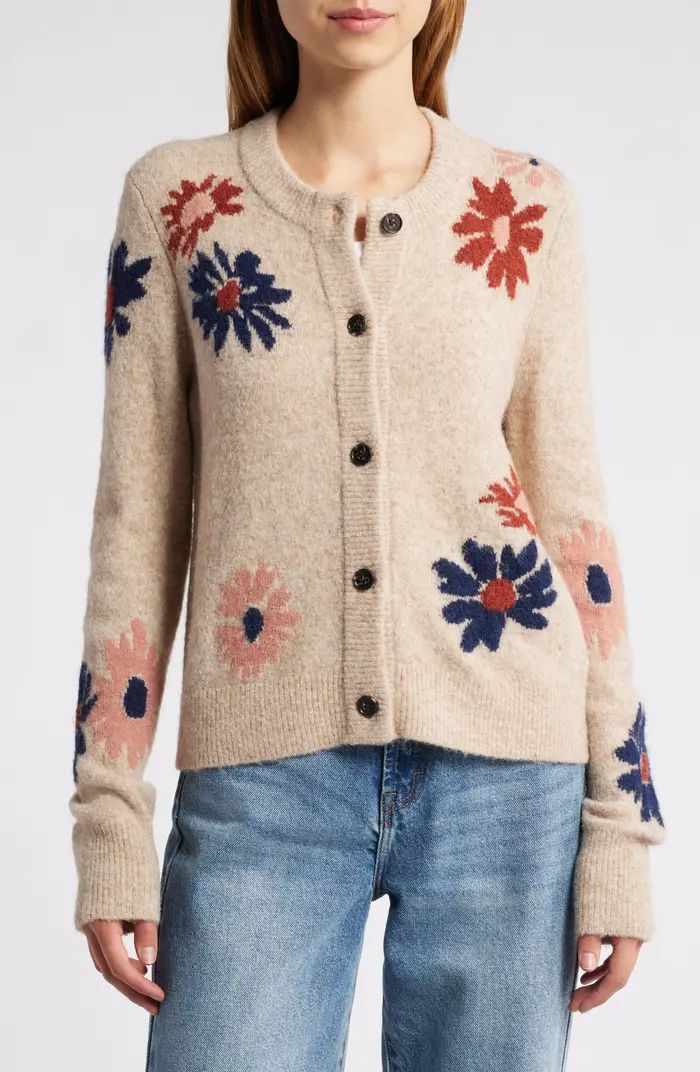 Millie Floral Intarsia Cardigan | Nordstrom