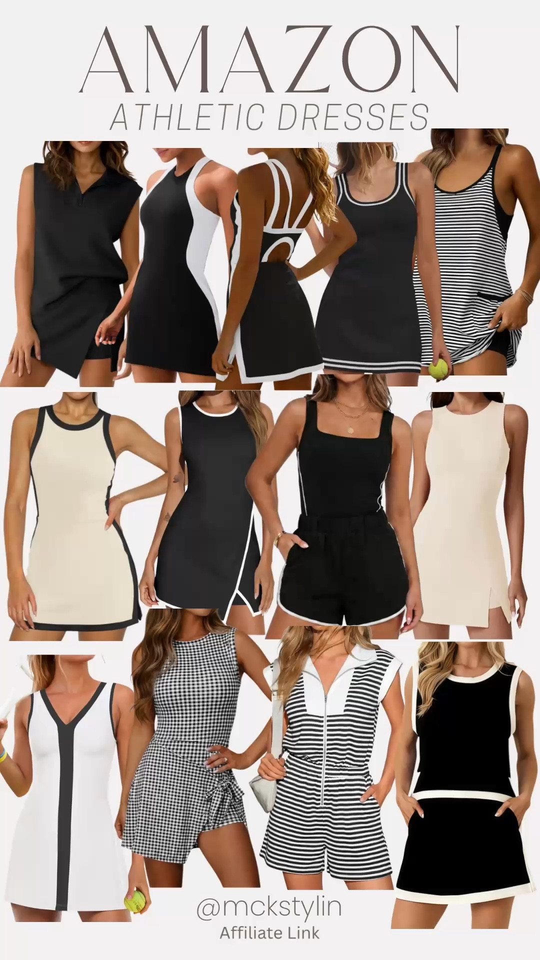 Black and white active dresses I love! 🖤🤍

#LTKfitnessgoals #LTKActive