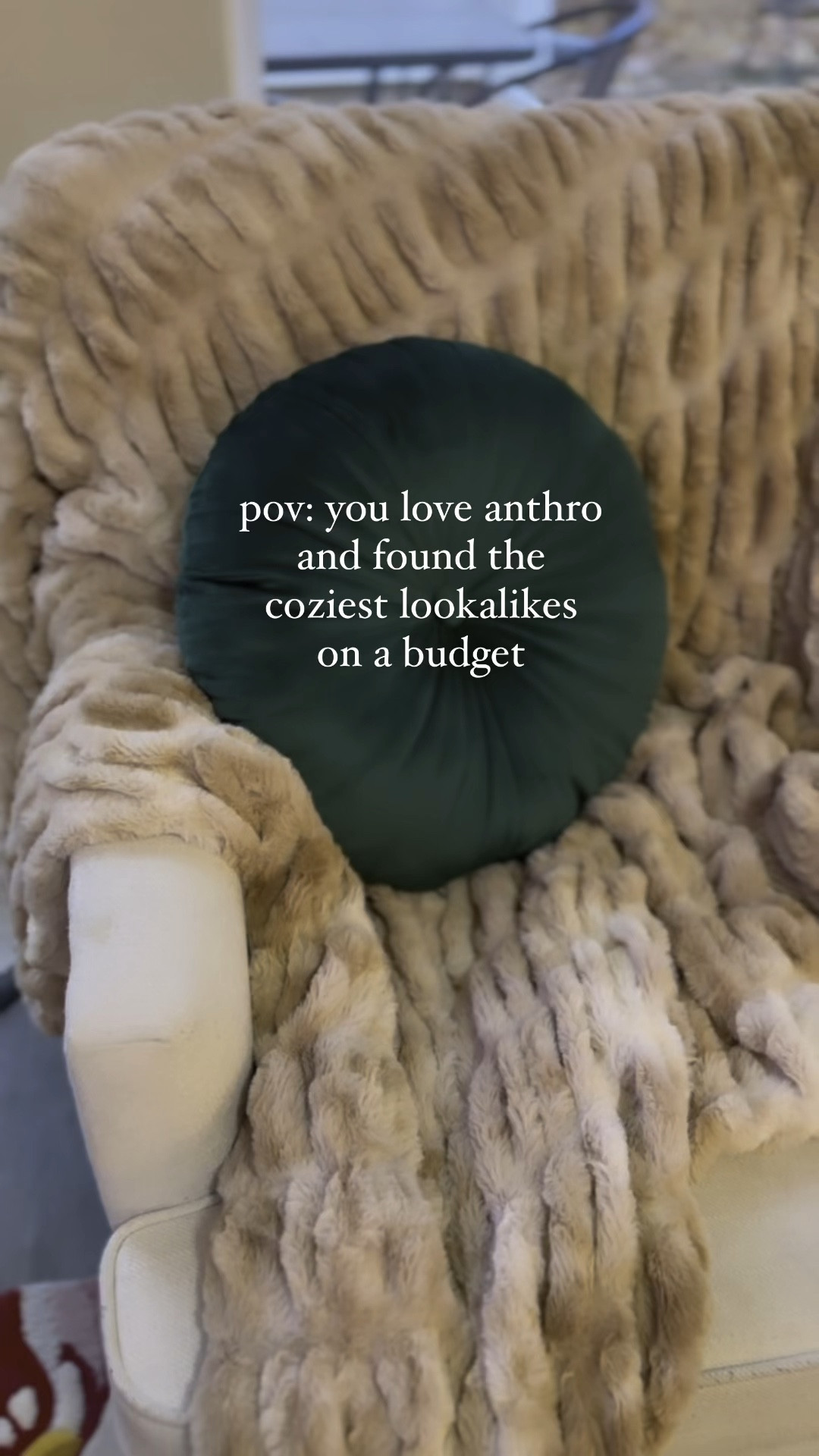 Anthropologie vs Budget friendly Walmart lookalikes for a fraction of the price. Im LOVING this blanket. It’s so comfortable! It does shed a bit in the beginning, but I’ve washed it 3x now and it’s not so much an issue anymore  

#LTKhome #LTKVideo #LTKGiftGuide
