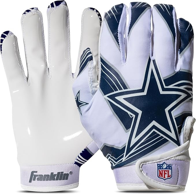 Franklin Sports Youth NFL Football Receiver Gloves - Kids Football Gloves Pair - NFL Team Logos a... | Amazon (US)