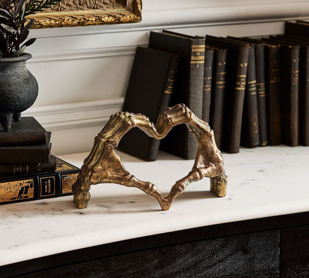 Brass Skeleton Heart Object | Pottery Barn (US)
