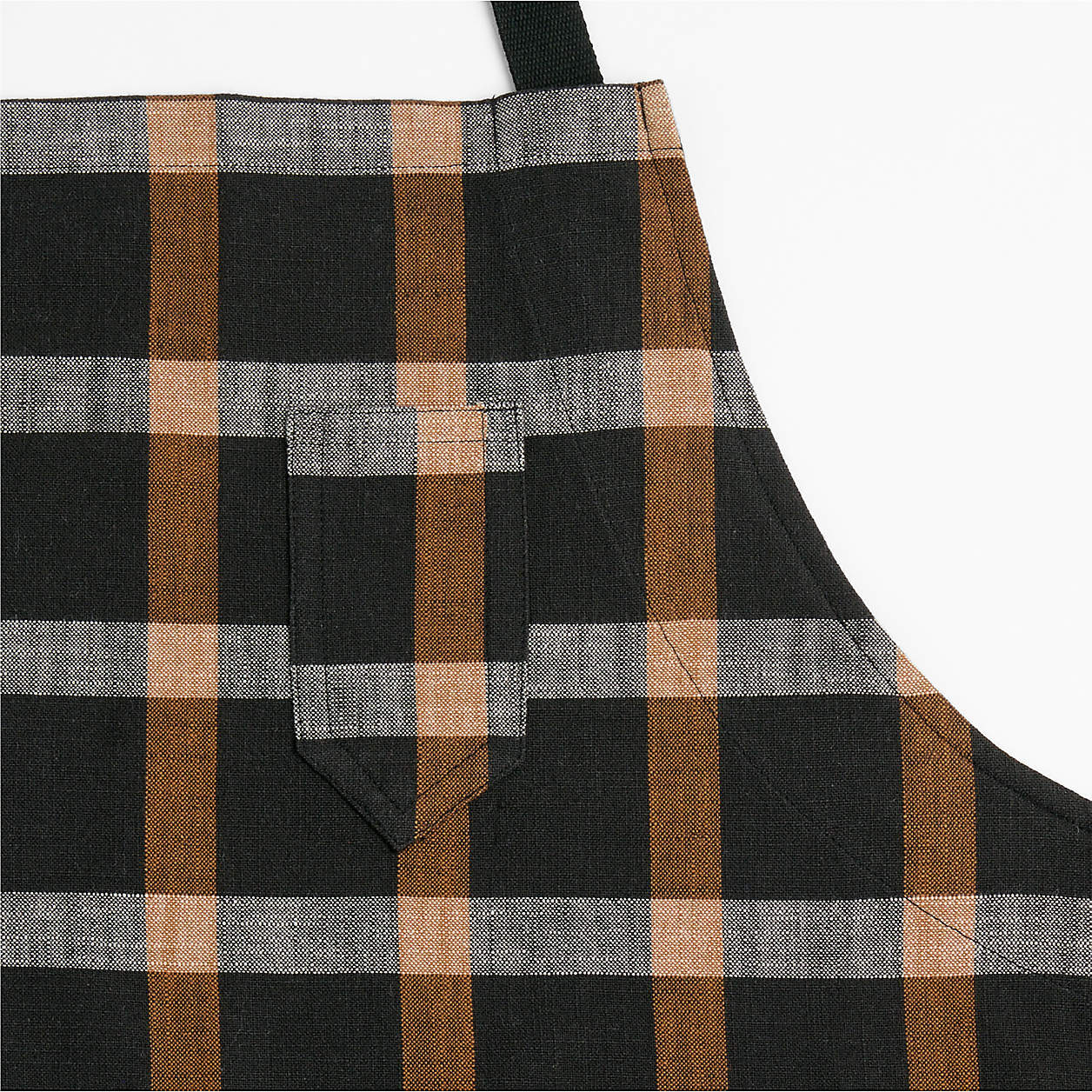 Fall Plaid Organic Cotton Apron | Crate & Barrel | Crate & Barrel