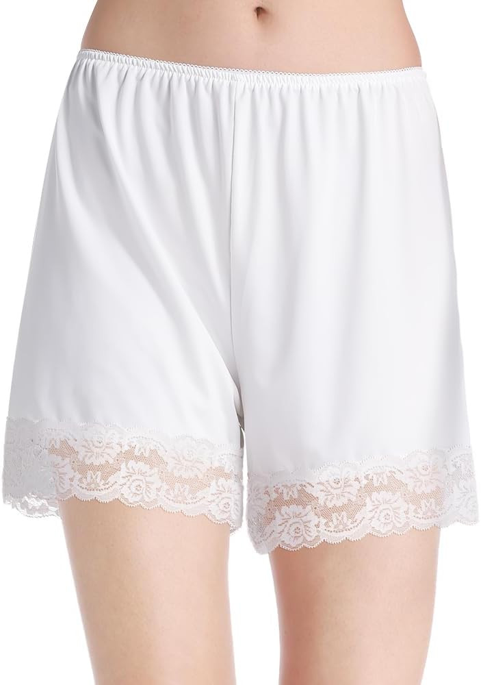 MANCYFIT Pettipants for Women Half Slip Culotte Shorts Split Skirt Lace Snip 4” Inseam | Amazon (US)