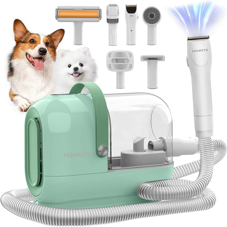 Dog Grooming Vacuum Kit, 3L Pet Grooming Vacuum with 7 Pet Grooming Tools, Dog Vacuum for Sheddin... | Amazon (US)