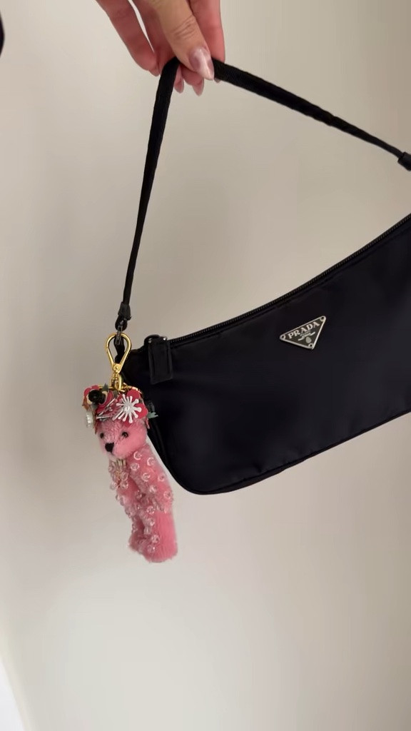I found this Prada teddy bear bag charm online. pink, purse, luxury, design designer.

#LTKSaleAlert #LTKootd
