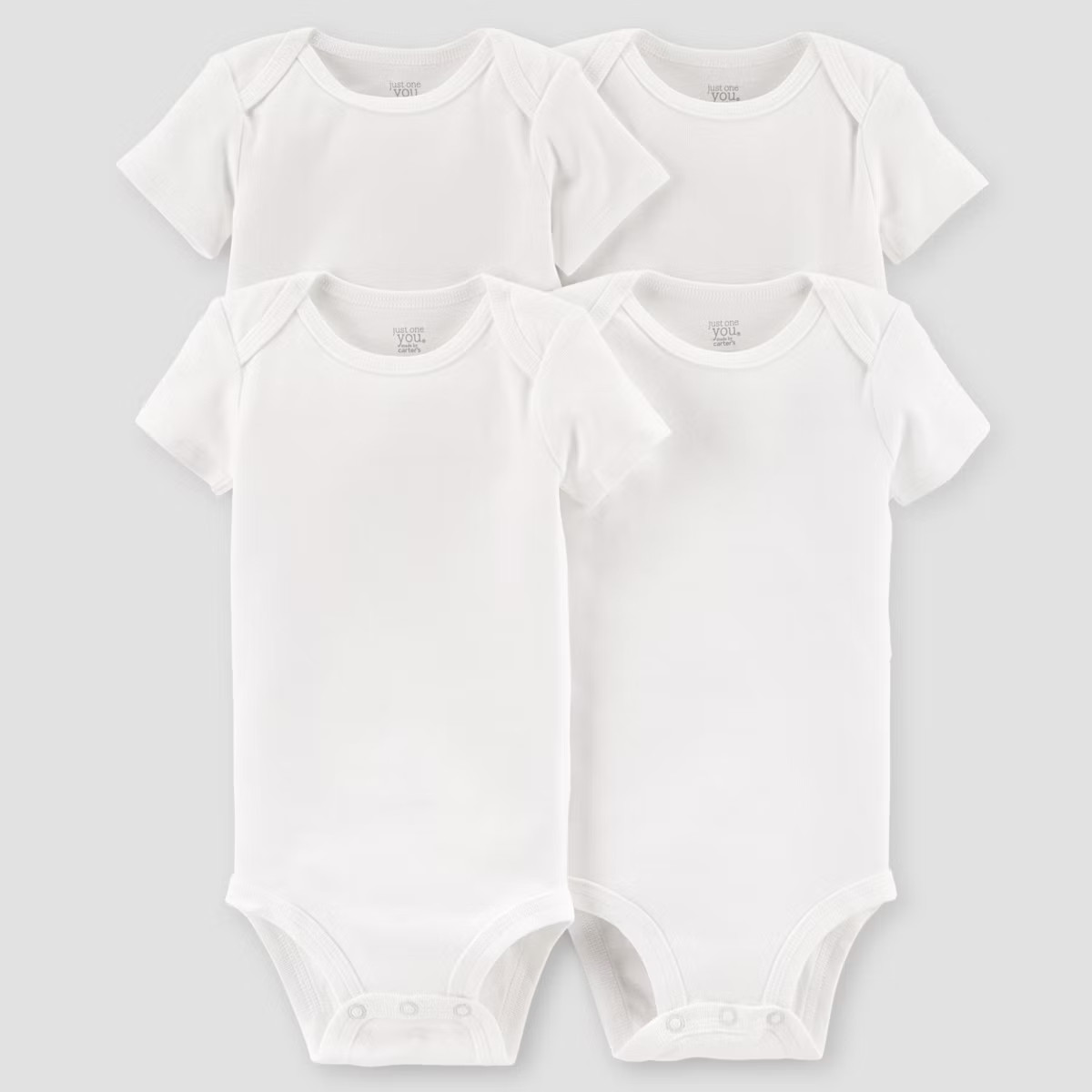 Carter's Just One You®️ Baby 4pk Short Sleeve Bodysuit - White | Target
