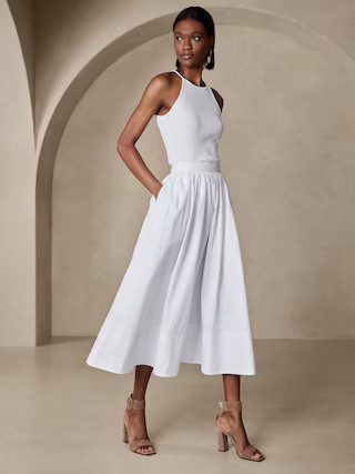 Laurel Poplin Skirt | Banana Republic (US)