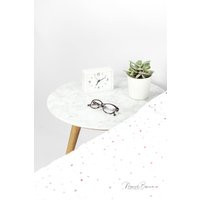 Round Marble Coffee Table/Round Marble Oak Or American Walnut | Etsy (US)