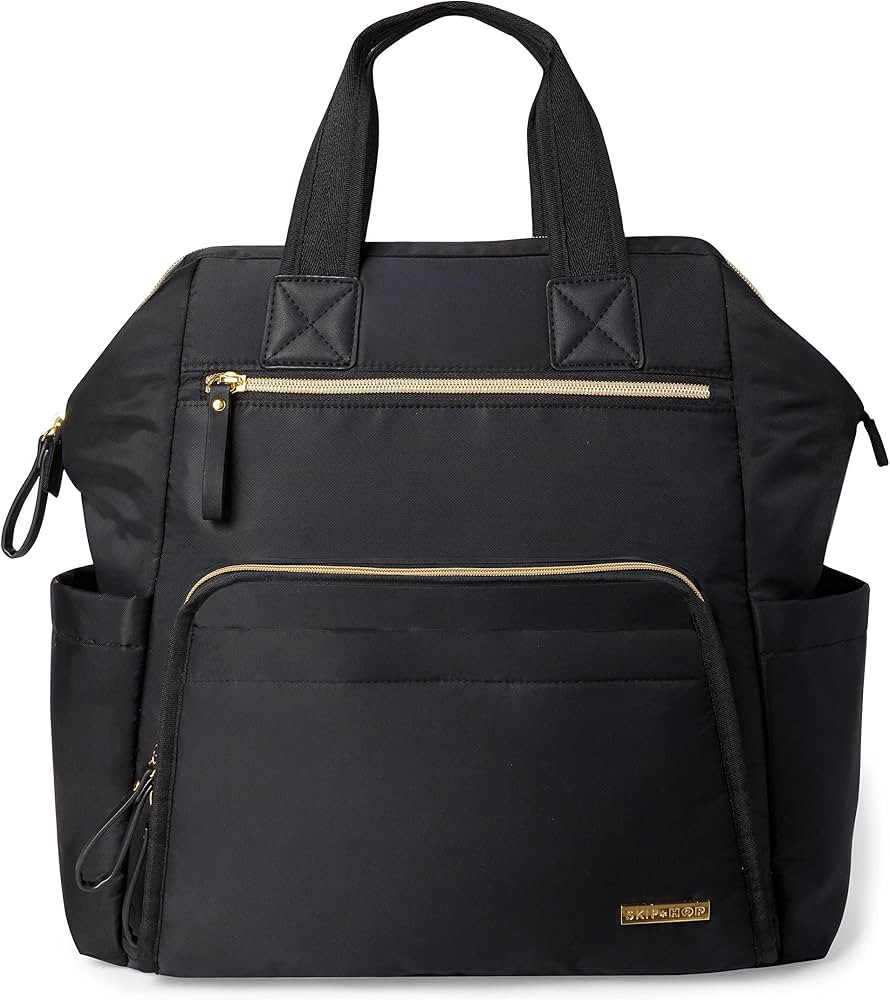 Skip Hop Diaper Bag Backpack: Mainframe Large Capacity Wide Open Structure with Changing Pad & St... | Amazon (US)