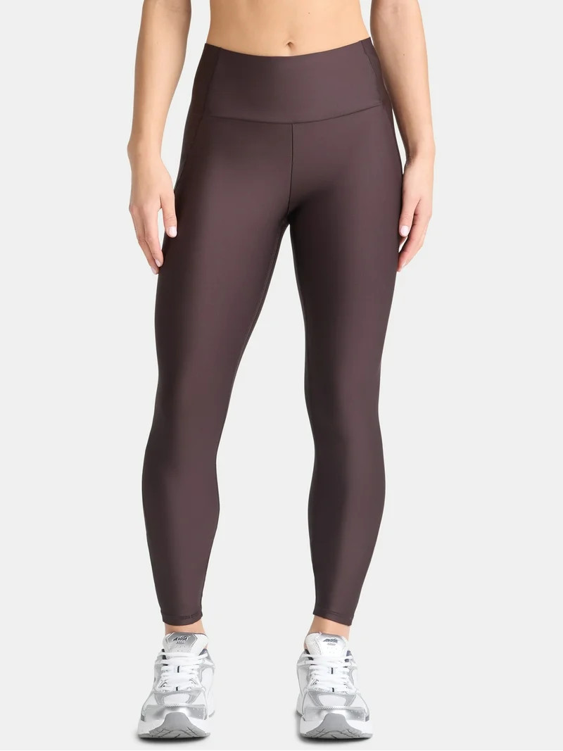 Avia Women’s High Rise Shine Leggings, Sizes XS-XXL | Walmart (US)