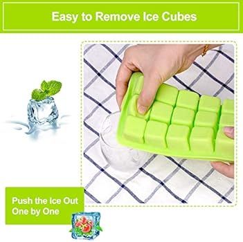 Ice Cube Trays - CASELAND Easy Release 2 Pack Silicone 15 Ice Trays with Spill-Resistant Removabl... | Amazon (US)