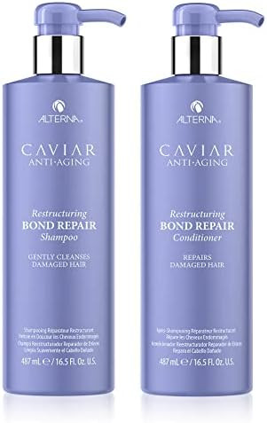 Amazon.com: Alterna Caviar Anti-Aging Restructuring Bond Repair Shampoo/ Conditoner Set, 16.5 fl.... | Amazon (US)