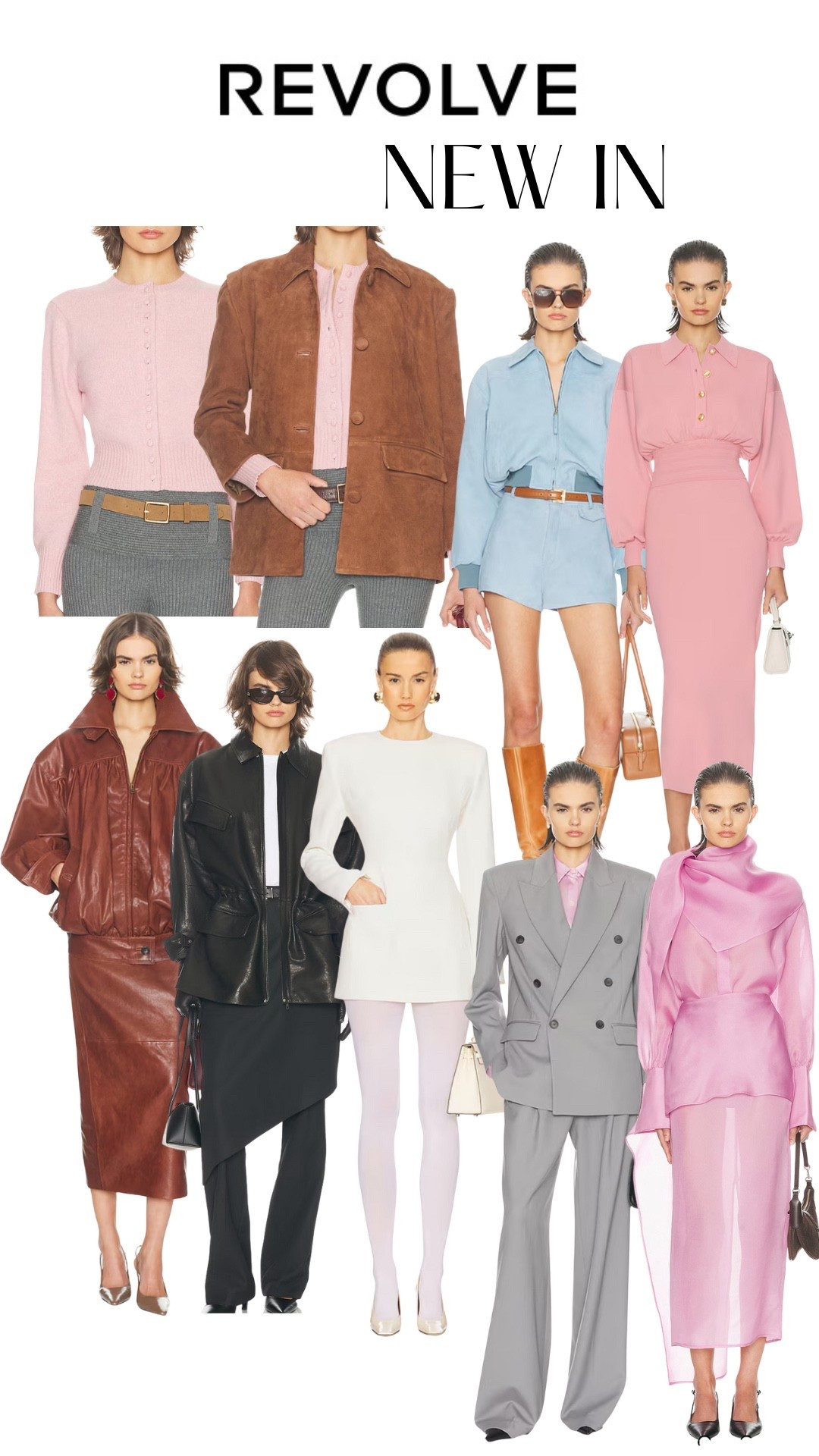 Revolve new fall 2025 trends 
#new #fall #falloutfit #outfitideas #revolve #suede #leather #jacket #blazer #widelegpants 

#LTKStyleTip #LTKSeasonal #LTKFallSale