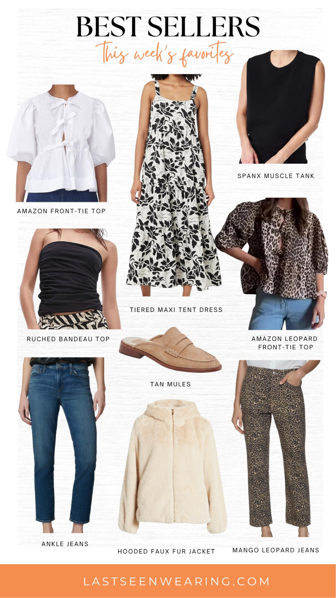 This week’s best sellers! Loving front-tie tops and leopard this week 🤩

#LTKOver40 #LTKStyleTip #LTKSeasonal