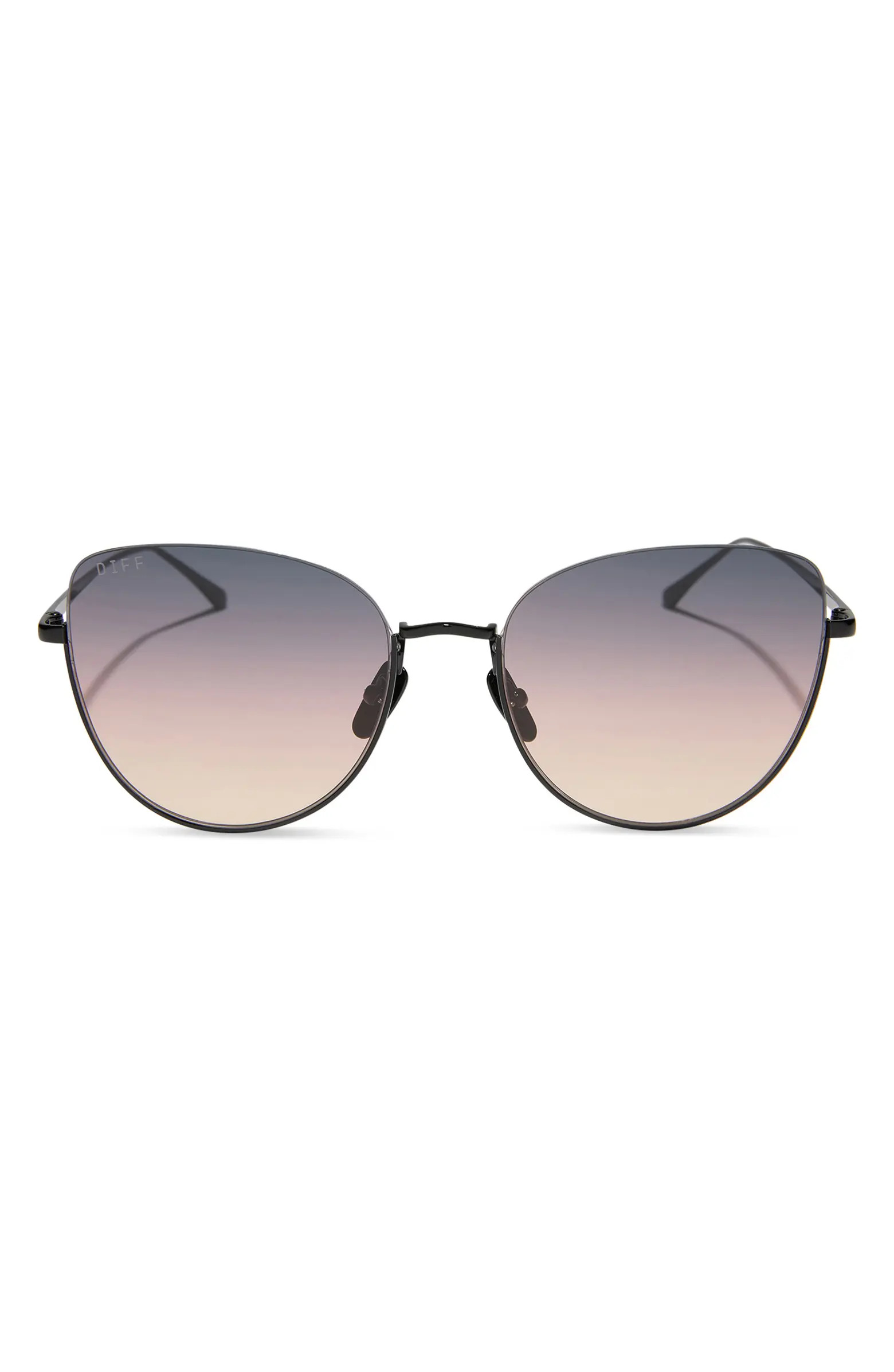 DIFF Kinsley 57mm Gradient Round Sunglasses | Nordstrom | Nordstrom