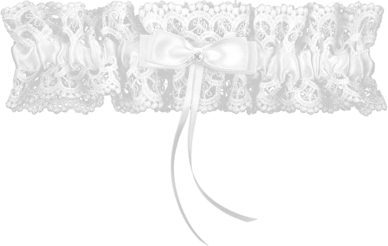 Lace Wedding Garter, Elastic Lace Garters White Lace Bridal Wedding Bridal Legs Garter for Bride ... | Amazon (US)