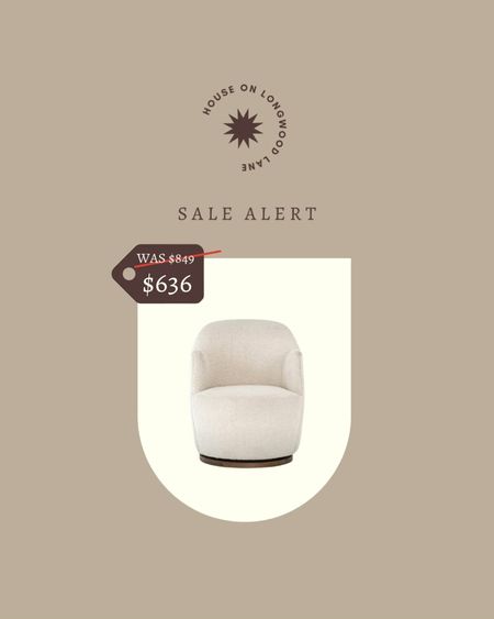 Our office swivel chair, in natural boucle, is on sale for $636! Save 25% off sitewide (exclusions apply) during the Lulu & Georgia 10th Anniversary Sale! Offer ends October 10th. 

#LTKhome #LTKSeasonal #LTKsalealert