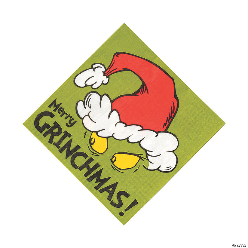 6 1/2" Dr. Seuss™ The Grinch Paper Luncheon Napkins - 16 Ct. | Oriental Trading Company