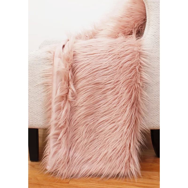 Petties Mongolian Faux Fur Throw | Wayfair North America