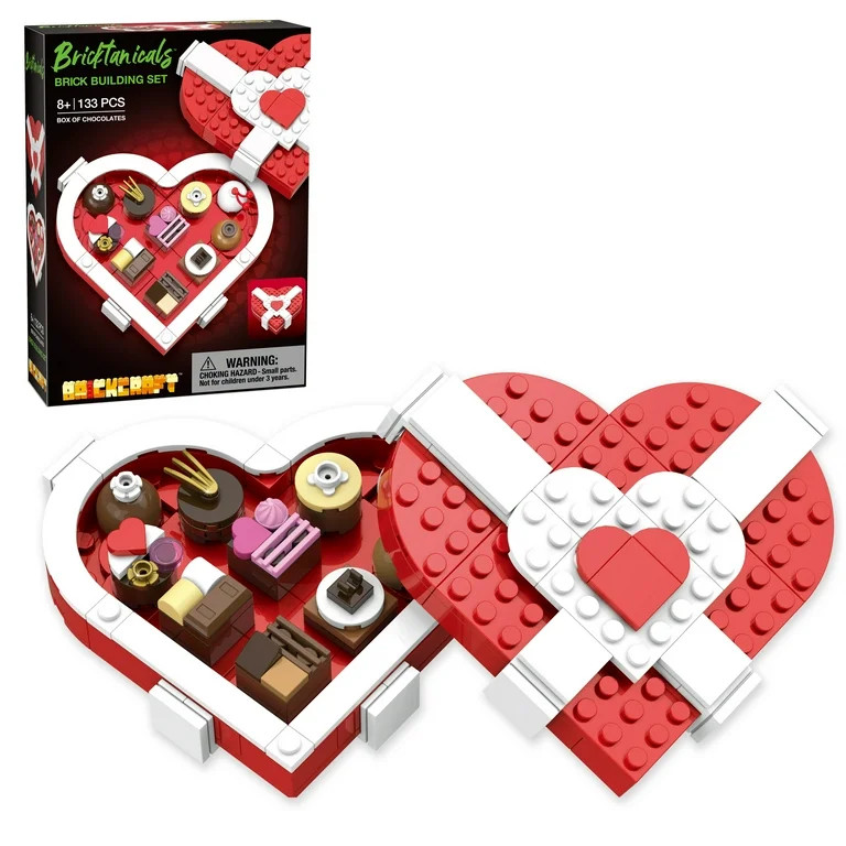 Brickcraft Box of Chocolates Brick Building Kit (133-Plastic Piece Set), Holiday Gift for His or ... | Walmart (US)