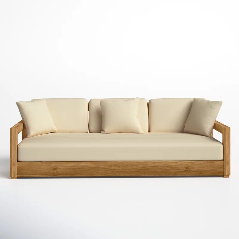 Montford 76.55'' Teak Outdoor Sofa | Wayfair North America
